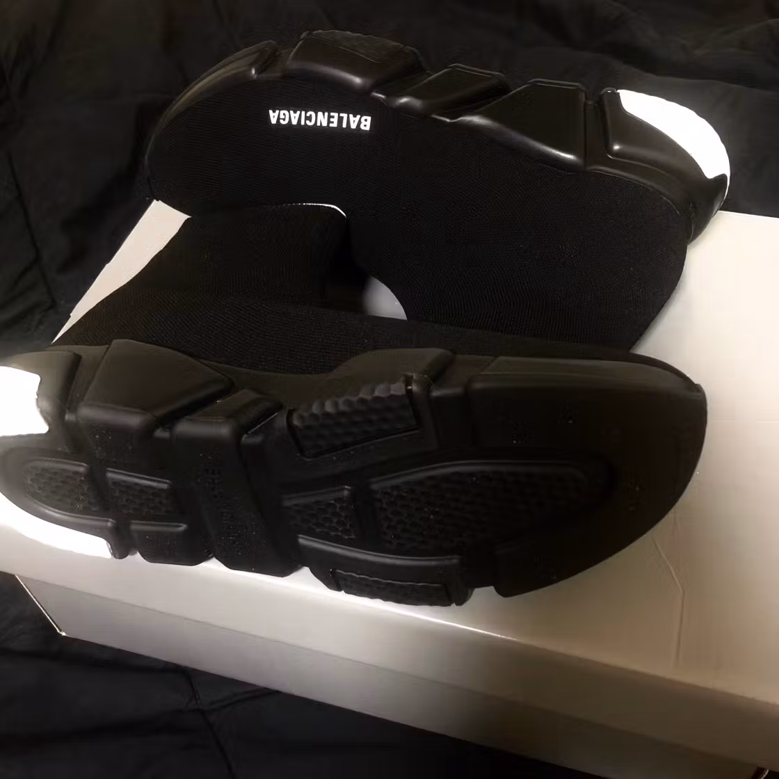 (Women) Balenciaga Speed 2.0 Sneaker 'Shiny Black' 636833W2AF31000 (Women) Balenciaga Speed 2.0 Sneaker 'Shiny Black' 636833W2AF31000